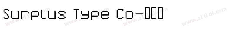 Surplus Type Co字体转换